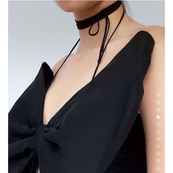 Zara BANDEAU BOW TOP LIMITED EDITION